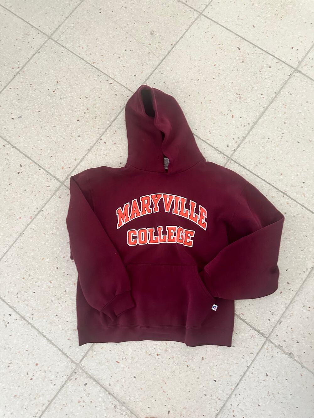 Vintage Hoodie Maryville Womens College Size mediun Maroon Collegiate